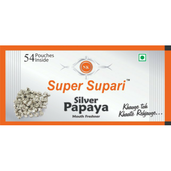 Rs 15 Super Supari Silver Papaya / Mouth Freshner