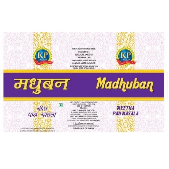 Madhuban Meetha Pan Masala From Kp Group