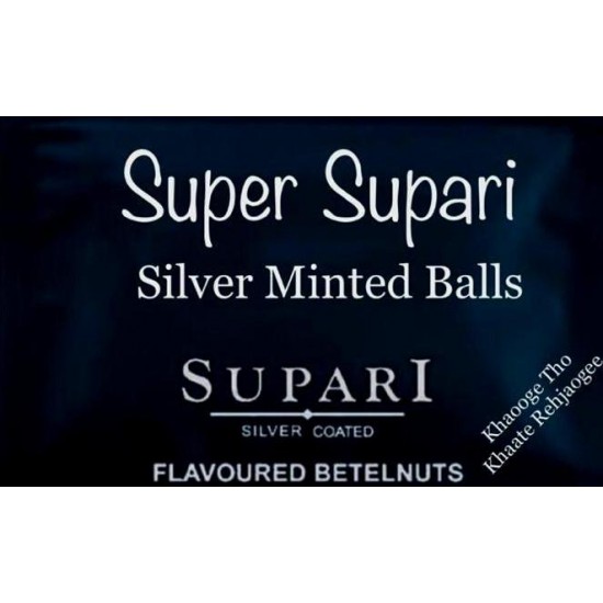 Super Supari Silver Minted Balls / Mouth Freshner