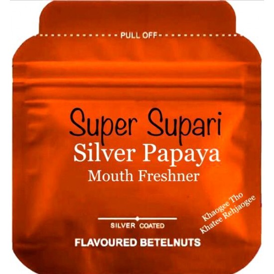 Rs 15 Super Supari Silver Papaya / Mouth Freshner